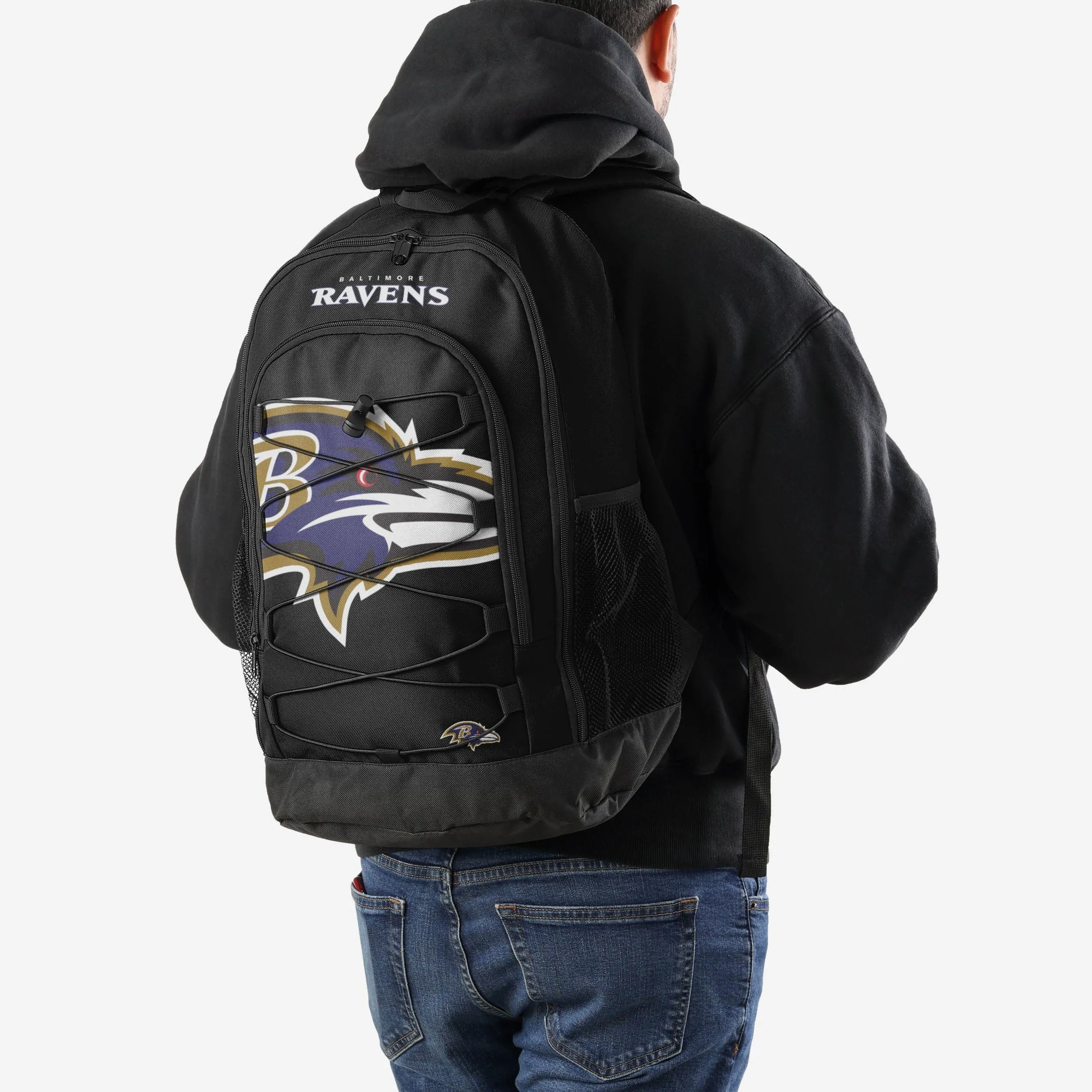 Baltimore Ravens Big Logo Bungee Backpack