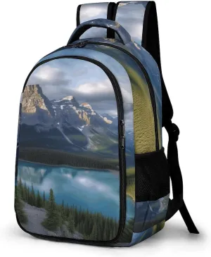 Banff National Park Travel Backpack Adjustable Computer Bag Casual Travel Daypack Satchel Backpack Unisex