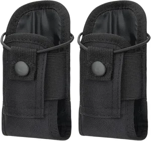 BAOFENG Tactical Pouch Walkie Talkie Bag Molle Radio Pouch Portable Radio Case Outdoor Hunting Nylon Case Holster Pouch Bag UV-5R UV-17 UV-21 Kenwood Two Way Radio(2Pack)