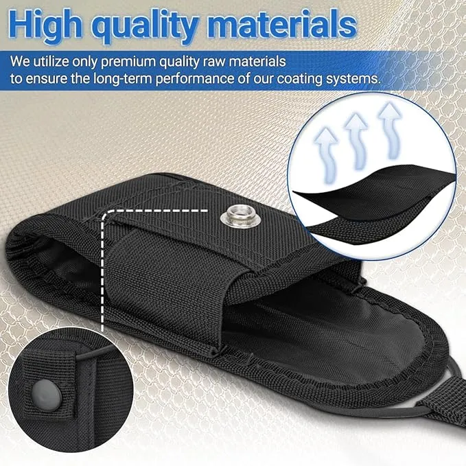 BAOFENG Tactical Pouch Walkie Talkie Bag Molle Radio Pouch Portable Radio Case Outdoor Hunting Nylon Case Holster Pouch Bag UV-5R UV-17 UV-21 Kenwood Two Way Radio(2Pack)