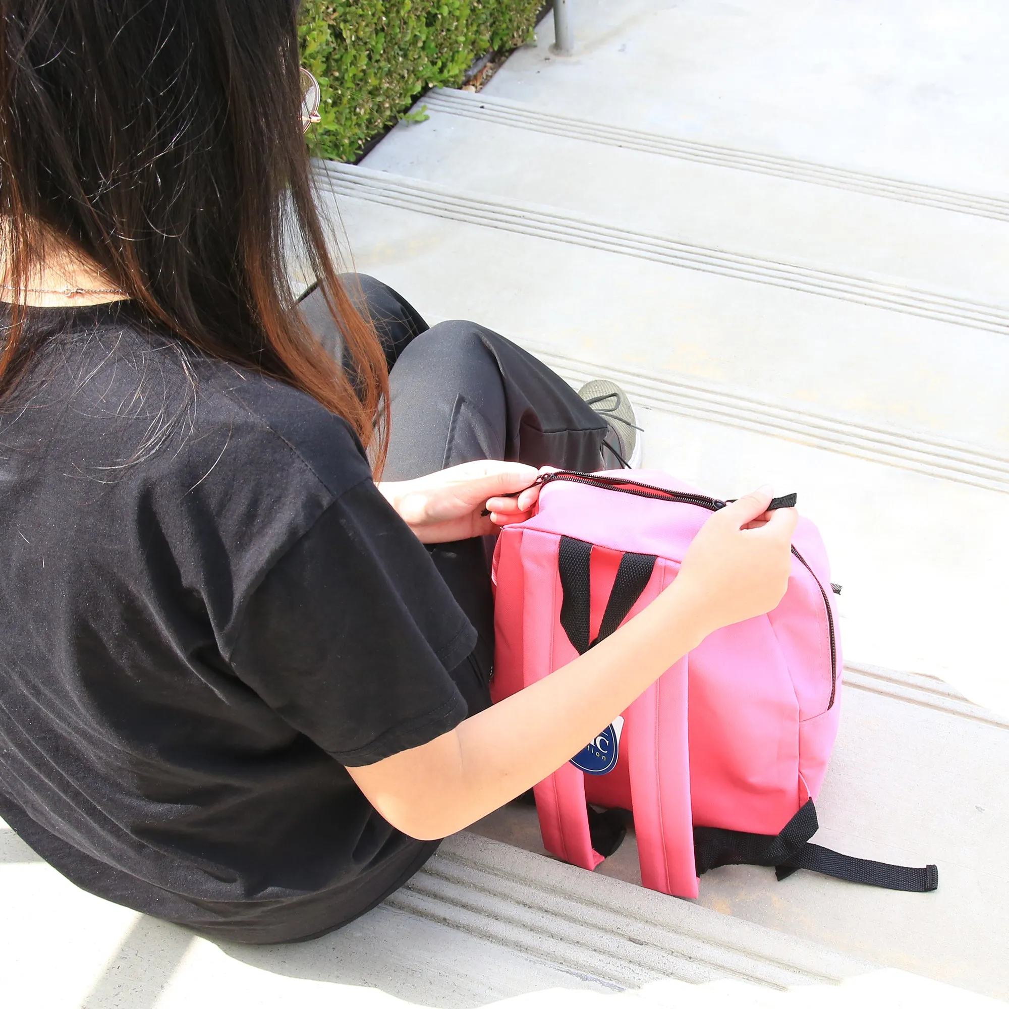 Basic 16" Fuchsia Backpack