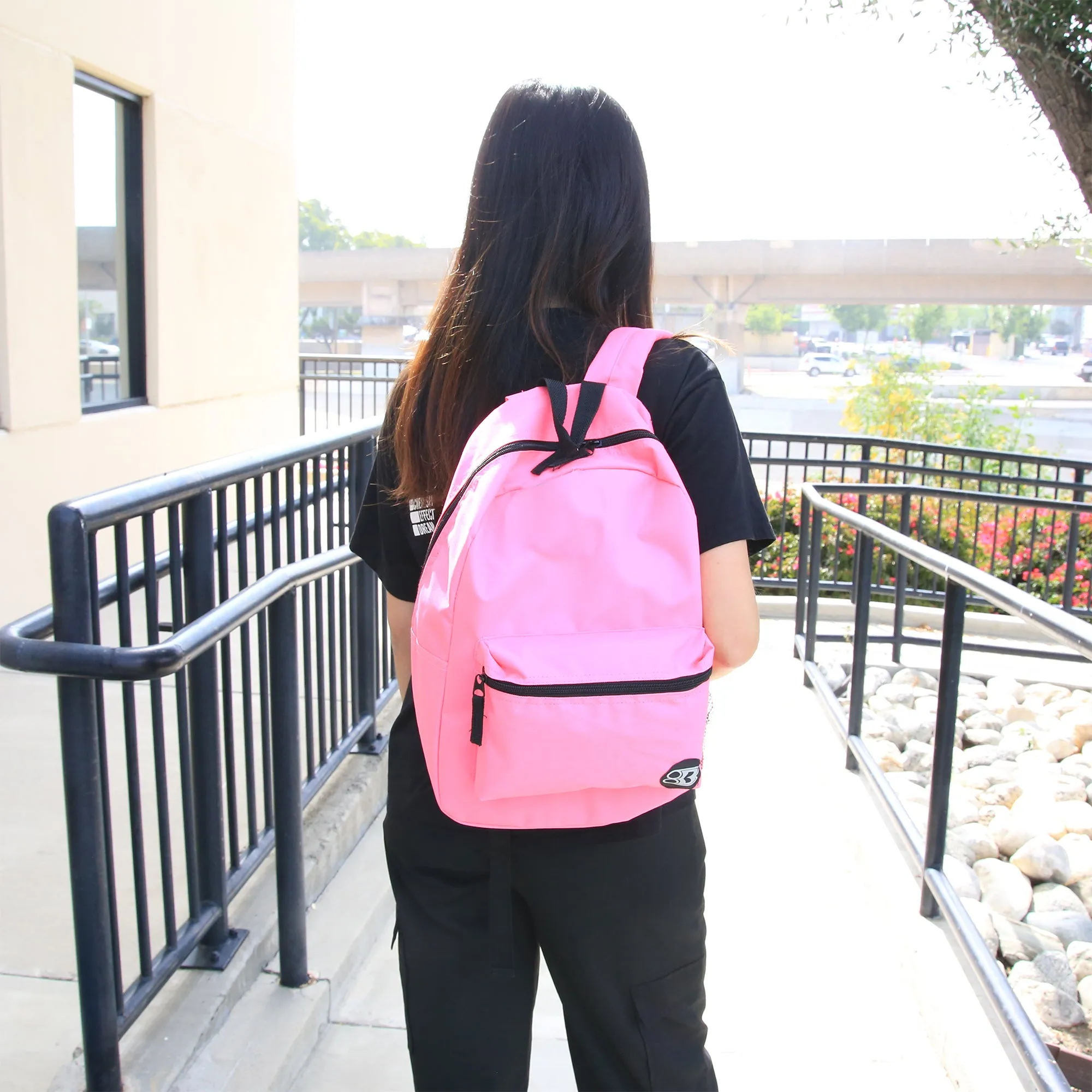 Basic 16" Fuchsia Backpack