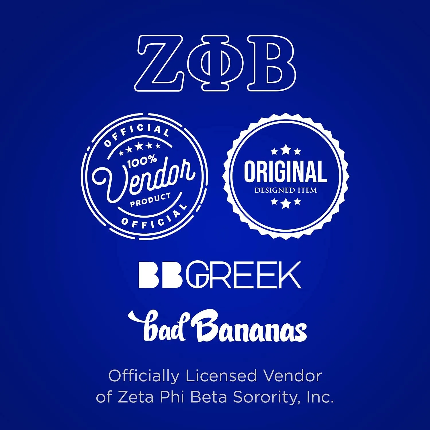 BBGreek Zeta Phi Beta Sorority Paraphernalia - Cosmetic Case, Makeup Pouch, Travel Bag Organizer Collection - Official Vendor