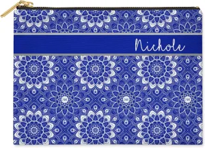 BBGreek Zeta Phi Beta Sorority Paraphernalia - Cosmetic Case, Makeup Pouch, Travel Bag Organizer Collection - Official Vendor