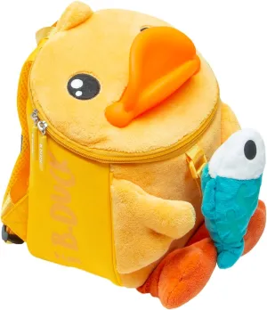B.Duck 10 Inch Mini Backpack Soft Plush Animal Kindergarten Mini Backpack Travel Bag Little For Toddler Boys and Girls