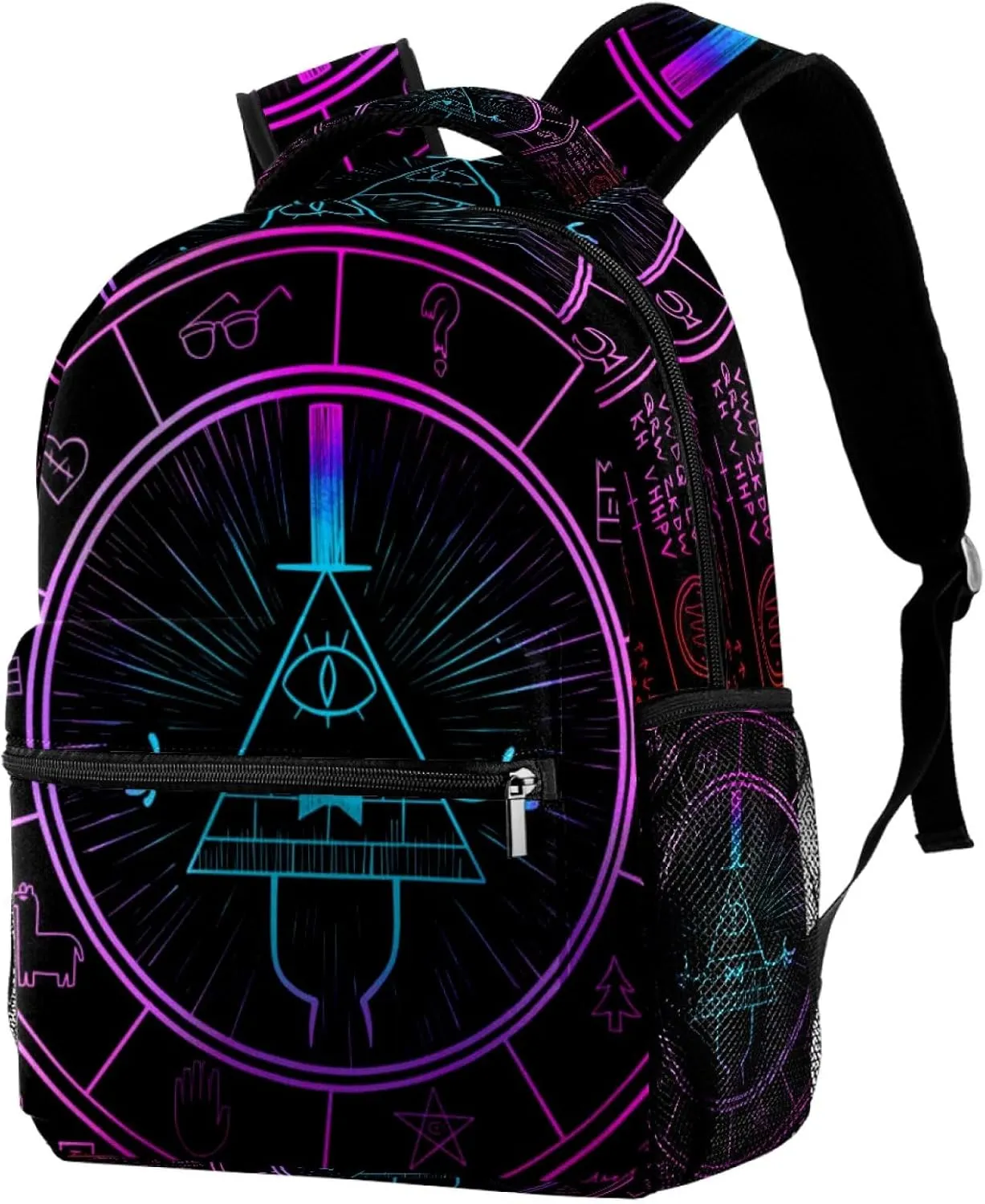 Bill Cipher Wheel Zodiac School Backpack for Girls Boys, Lightweight Bookbag Backpack Purse for Women
