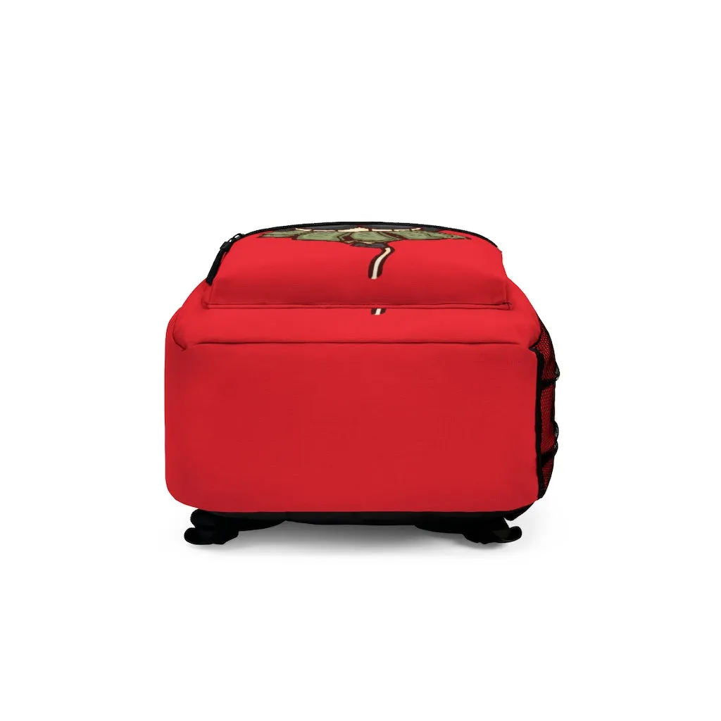 BILL THE GOAT Red Backpack (Made in USA)
