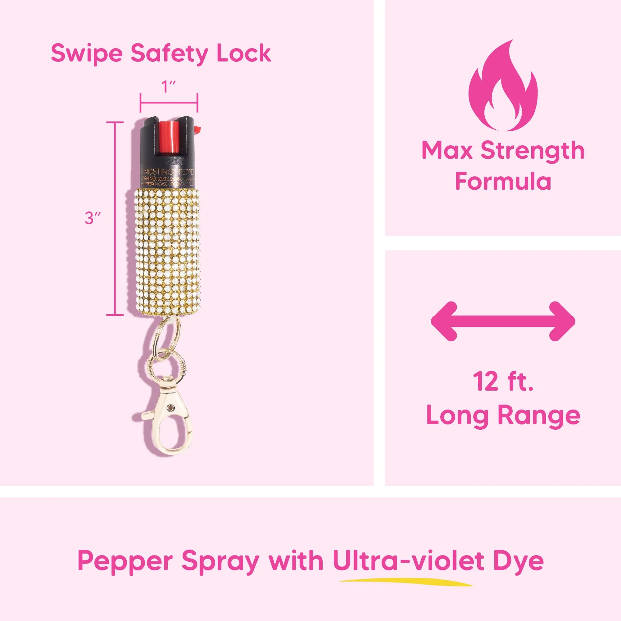 BLINGSTING - Assorted Rhinestone Pepper Sprays