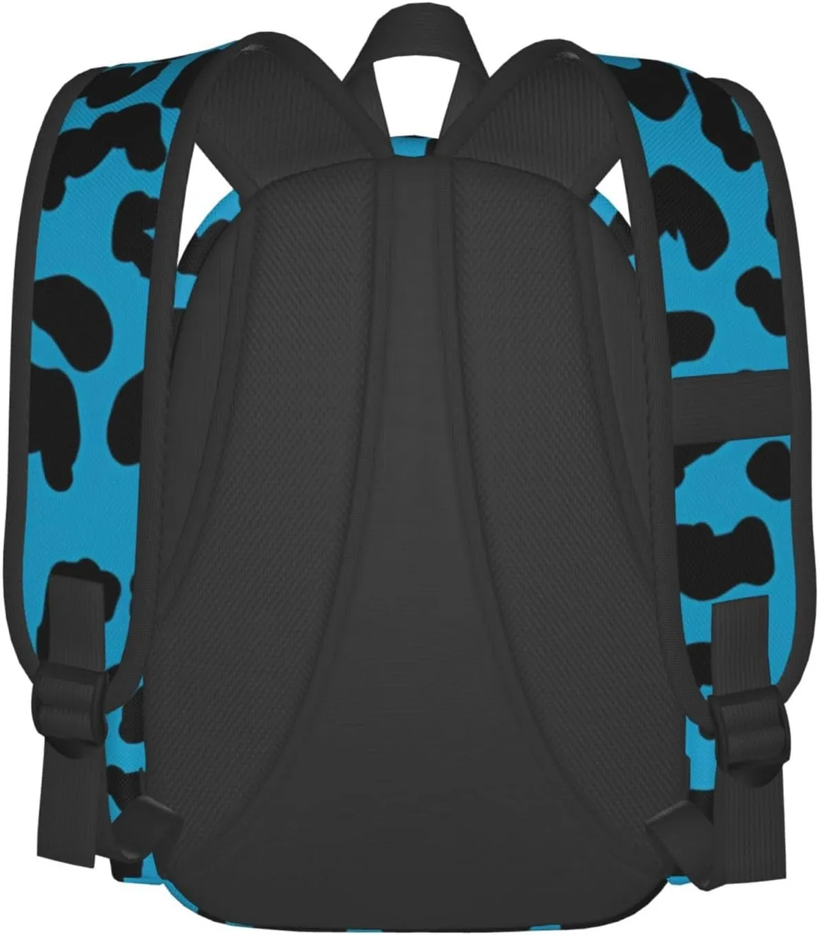 Blue and black cheetah aesthetic Backpacks 15 Inch Laptop Backpack Multipurpose Double Shoulder Bag for Men Women Gifts