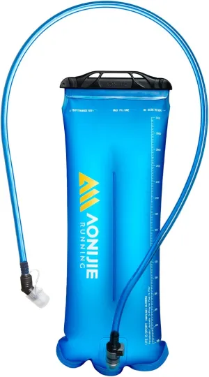 BlueField 1.5L 2L 3L Hydration Pack Water Reservoirs for Backpacks Hydration Bottle Soft Flask For Running Camping Hiking Bicycl (3L)