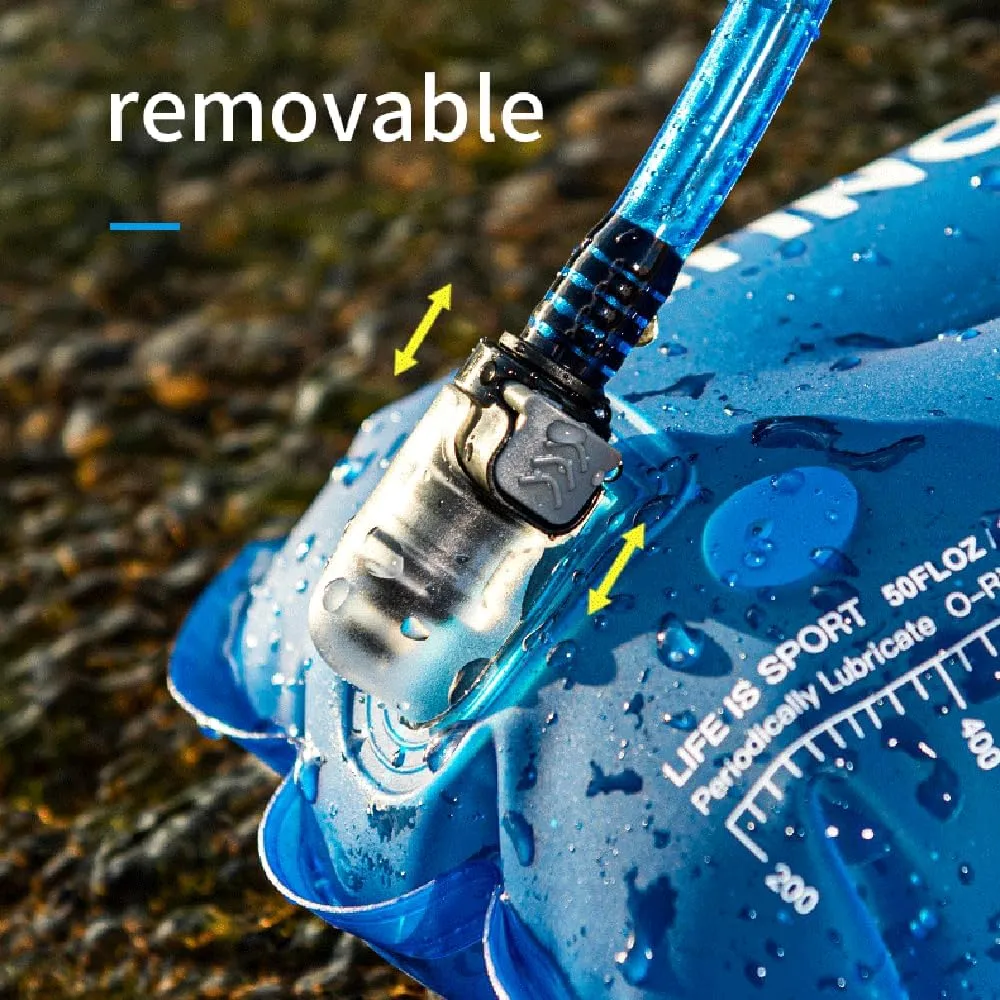 BlueField 1.5L 2L 3L Hydration Pack Water Reservoirs for Backpacks Hydration Bottle Soft Flask For Running Camping Hiking Bicycl (3L)