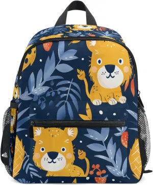 Bolaz Upgraded Backpack for School Teenagers Girls Boys-Lovely Lions Pineapple Animation 2,Travel Bag with Chest Buckle and Whistle