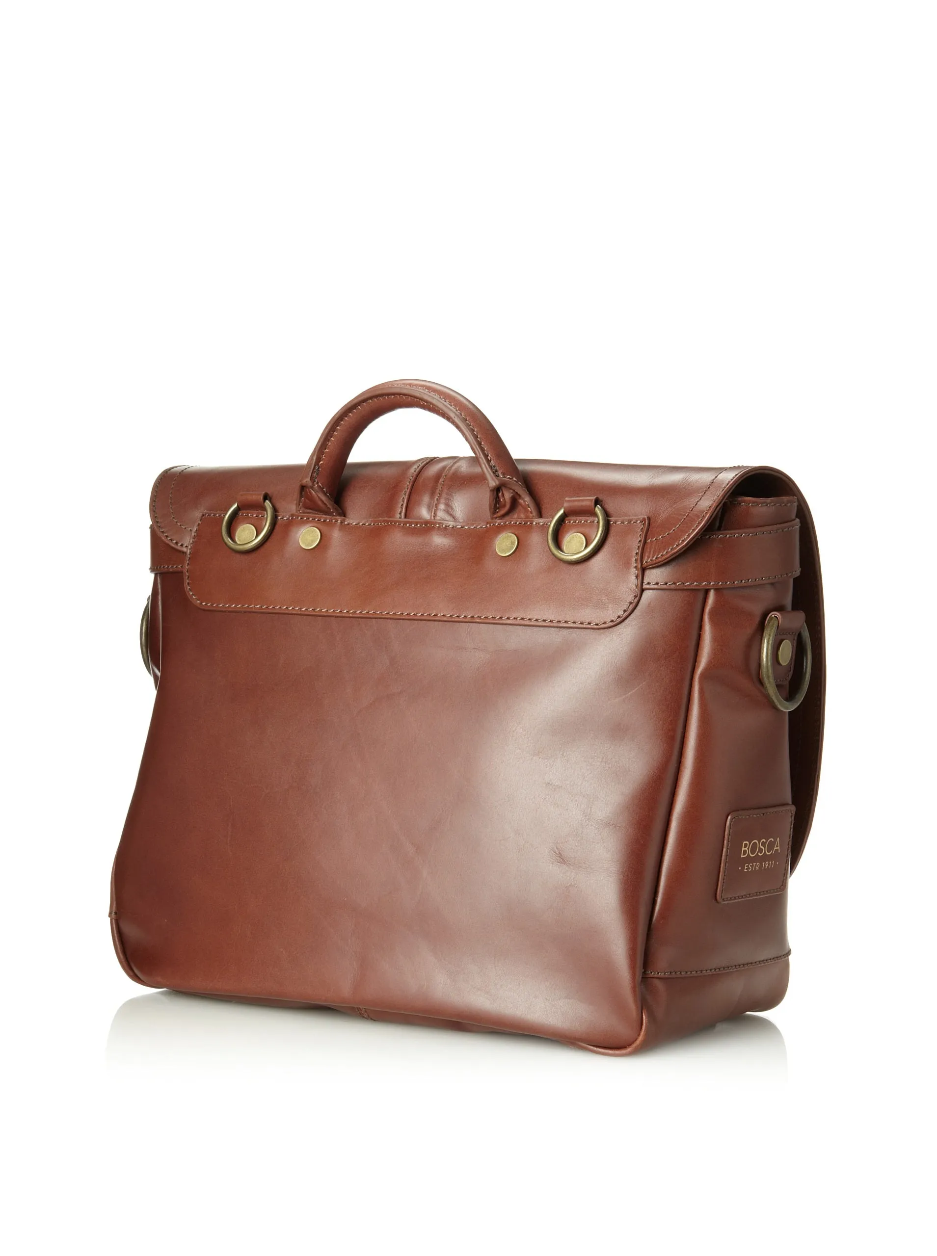 Bosca Faustino Mail Bag All Leather