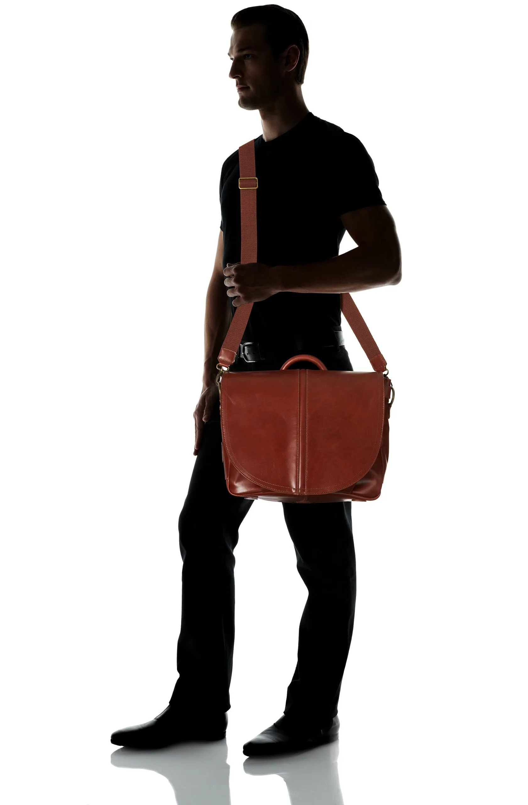 Bosca Faustino Mail Bag All Leather