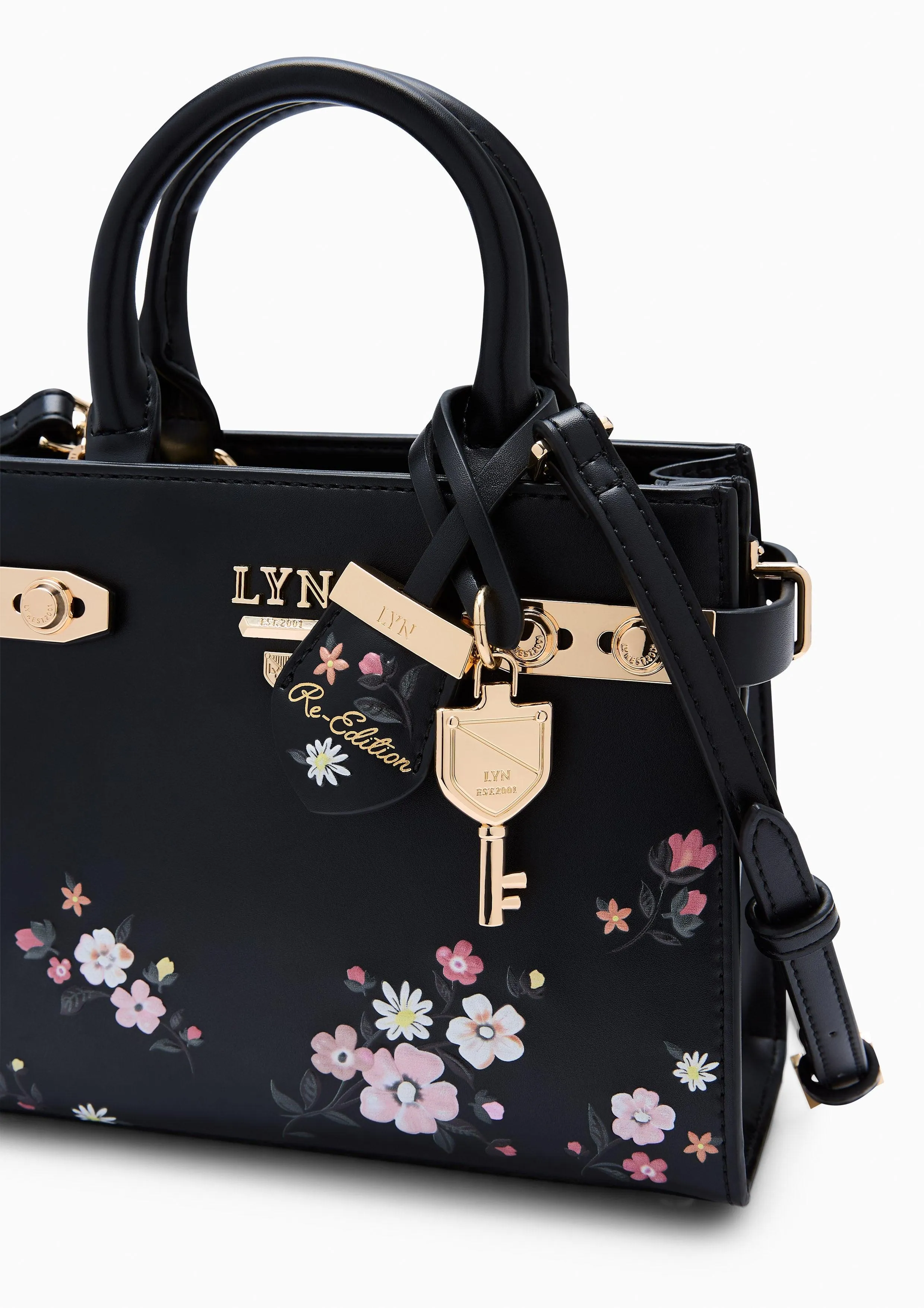 Botanic Fineness S Tote Bag - Printed Black