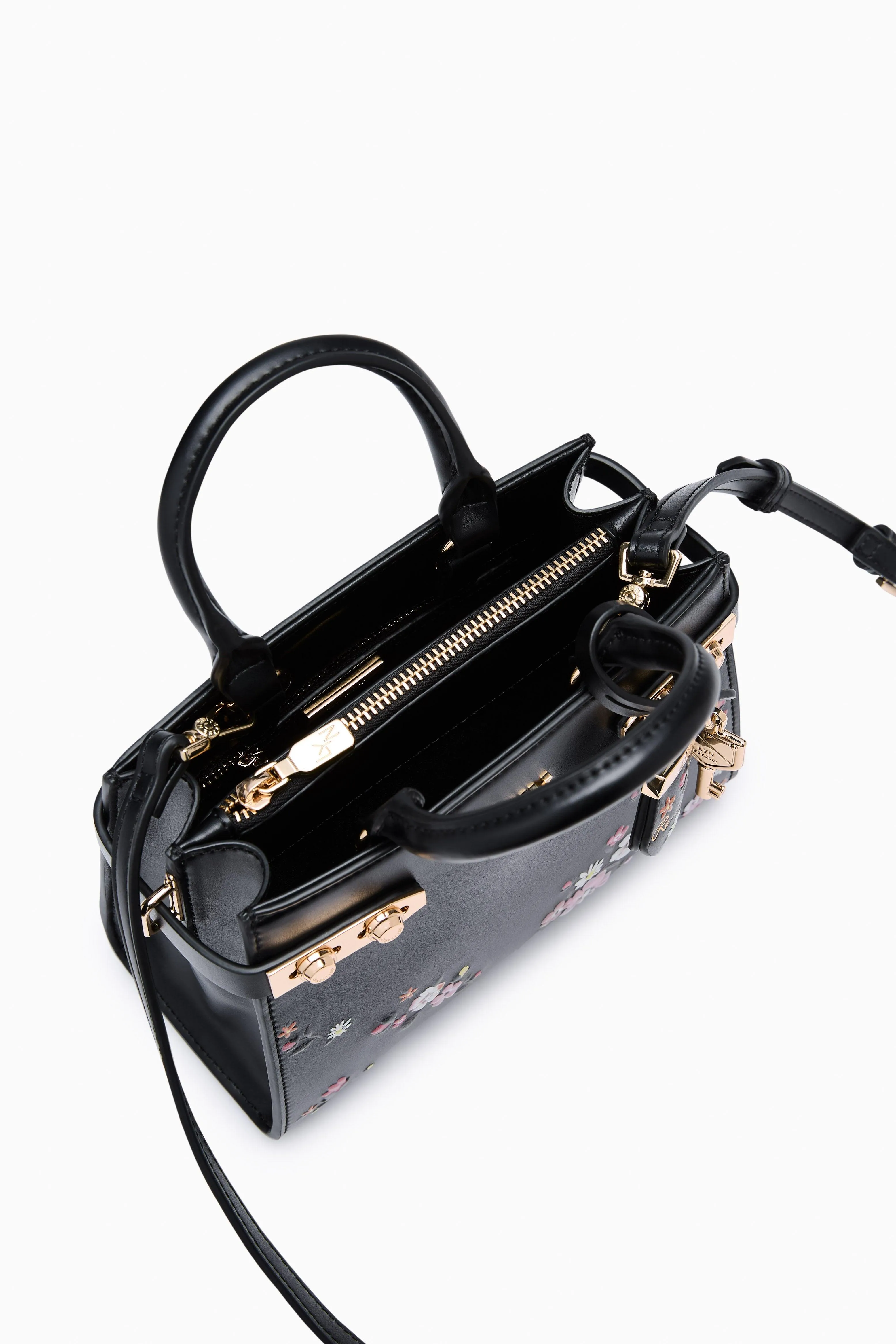 Botanic Fineness S Tote Bag - Printed Black
