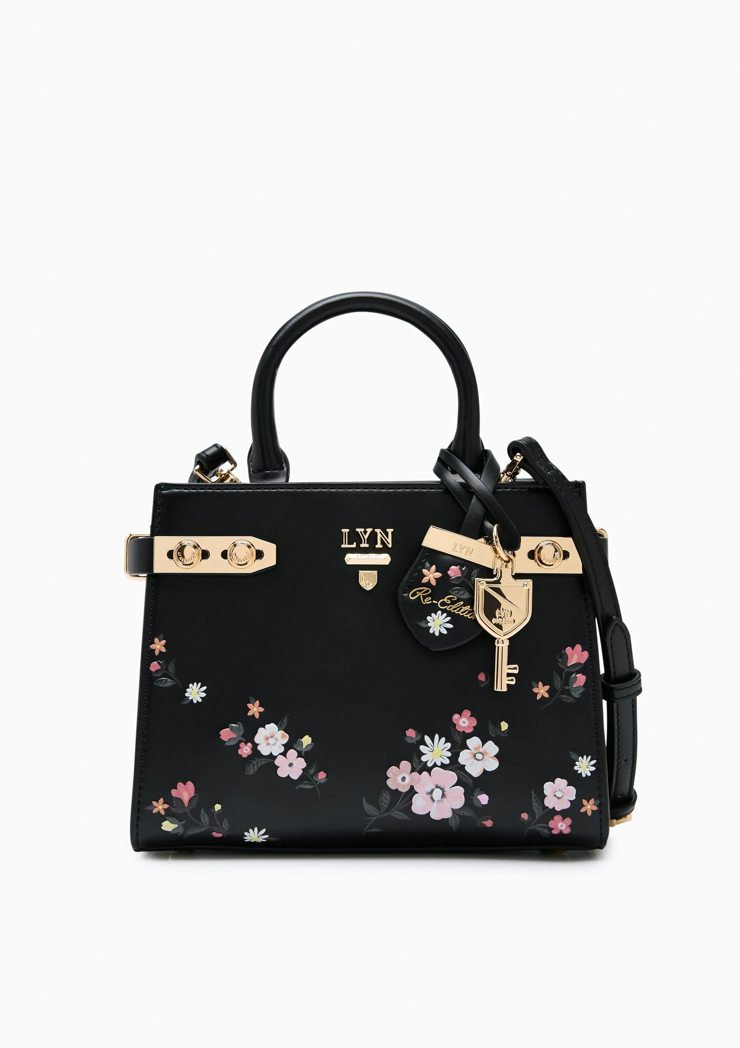 Botanic Fineness S Tote Bag - Printed Black