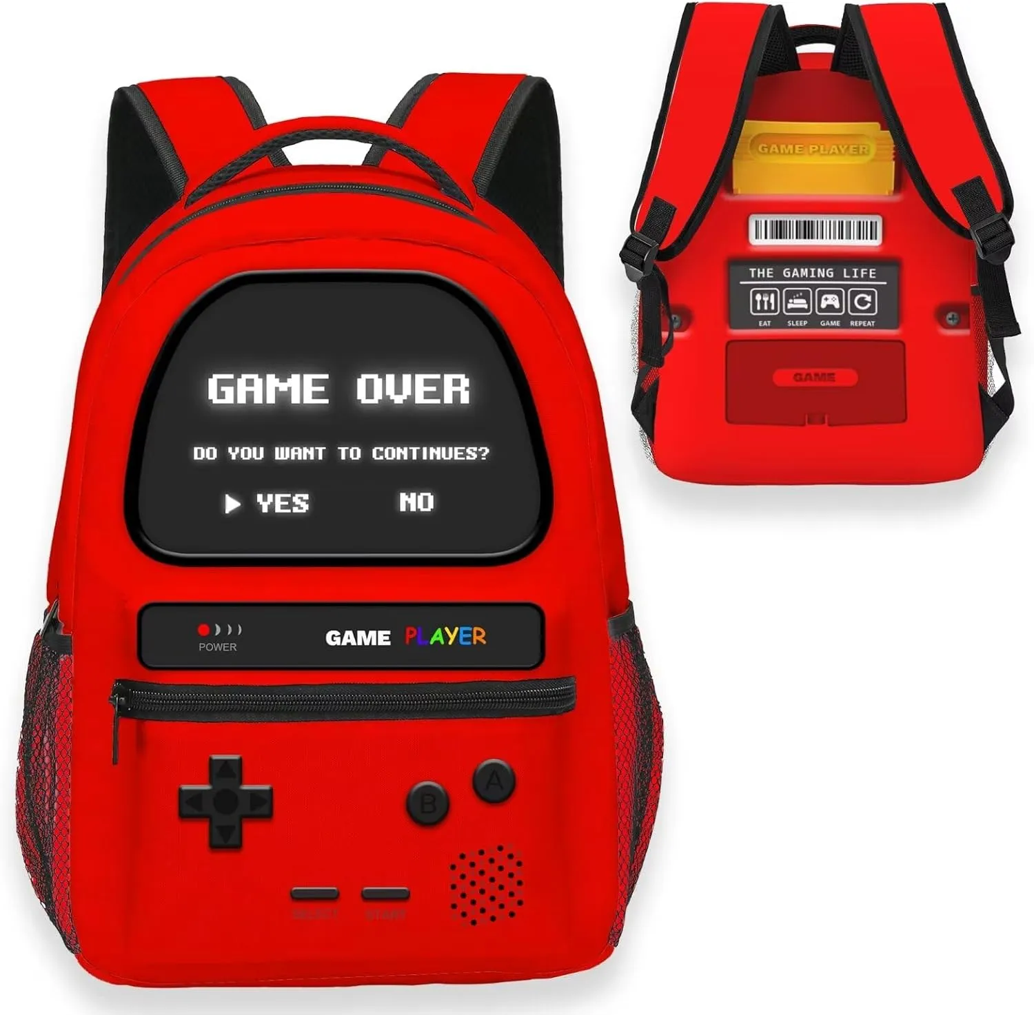 Boys Backpack, Gamer Backpacks For Kids Children Teens, Video Game Bookbag, Large Travel Laptop Backpacks