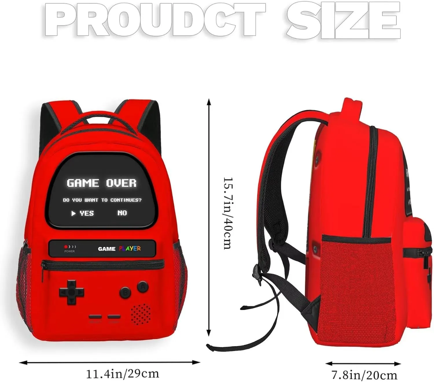 Boys Backpack, Gamer Backpacks For Kids Children Teens, Video Game Bookbag, Large Travel Laptop Backpacks
