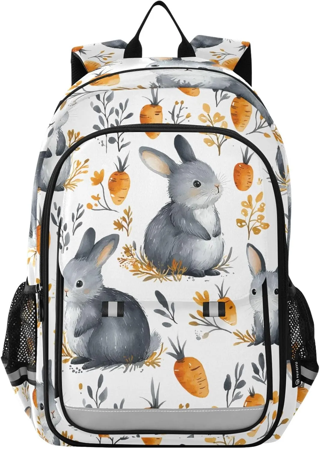Bunny Carrot Autumn Rabbit Laptop Backpack Purse for Women Men School Bag 17 Inch Bookbag Student Boys Girls Travel Casual Daypack