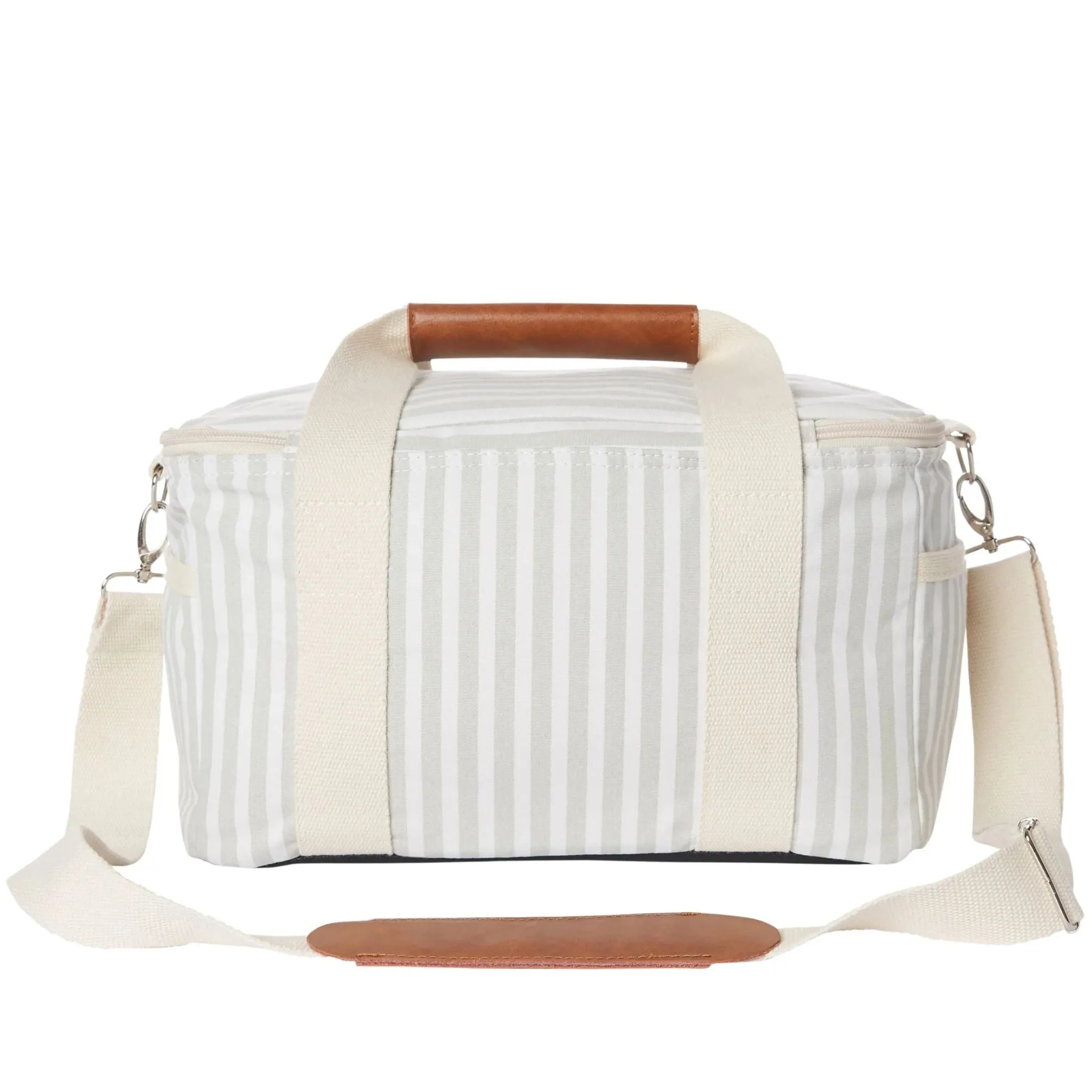Business & Pleasure Co Premium Cooler Bag - Sage Stripe