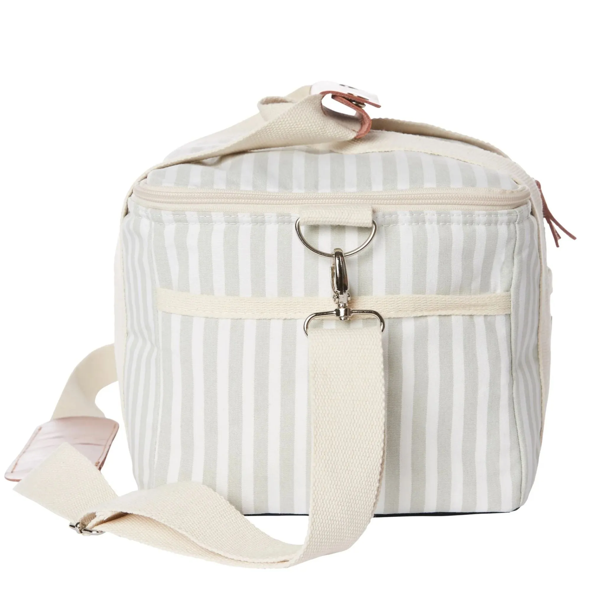 Business & Pleasure Co Premium Cooler Bag - Sage Stripe