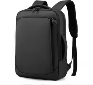 Business Backpack For Men And Women 15.6 Inch,Waterproof Travel Laptop Backpack With Usb Charger Port, Lightweight Work Computer Bag, College Laptop Backpacks,Black