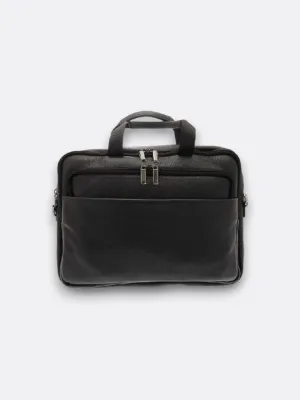 Calf Leather Dollar Print Briefcase