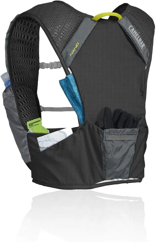 CamelBak Nano Running Hydration Vest - Running Accessories - 3D Micro Mesh - Dual Adjustable Sternum Straps - Secure Phone Pocket - Fuel and Gear Storage - 34 Ounce