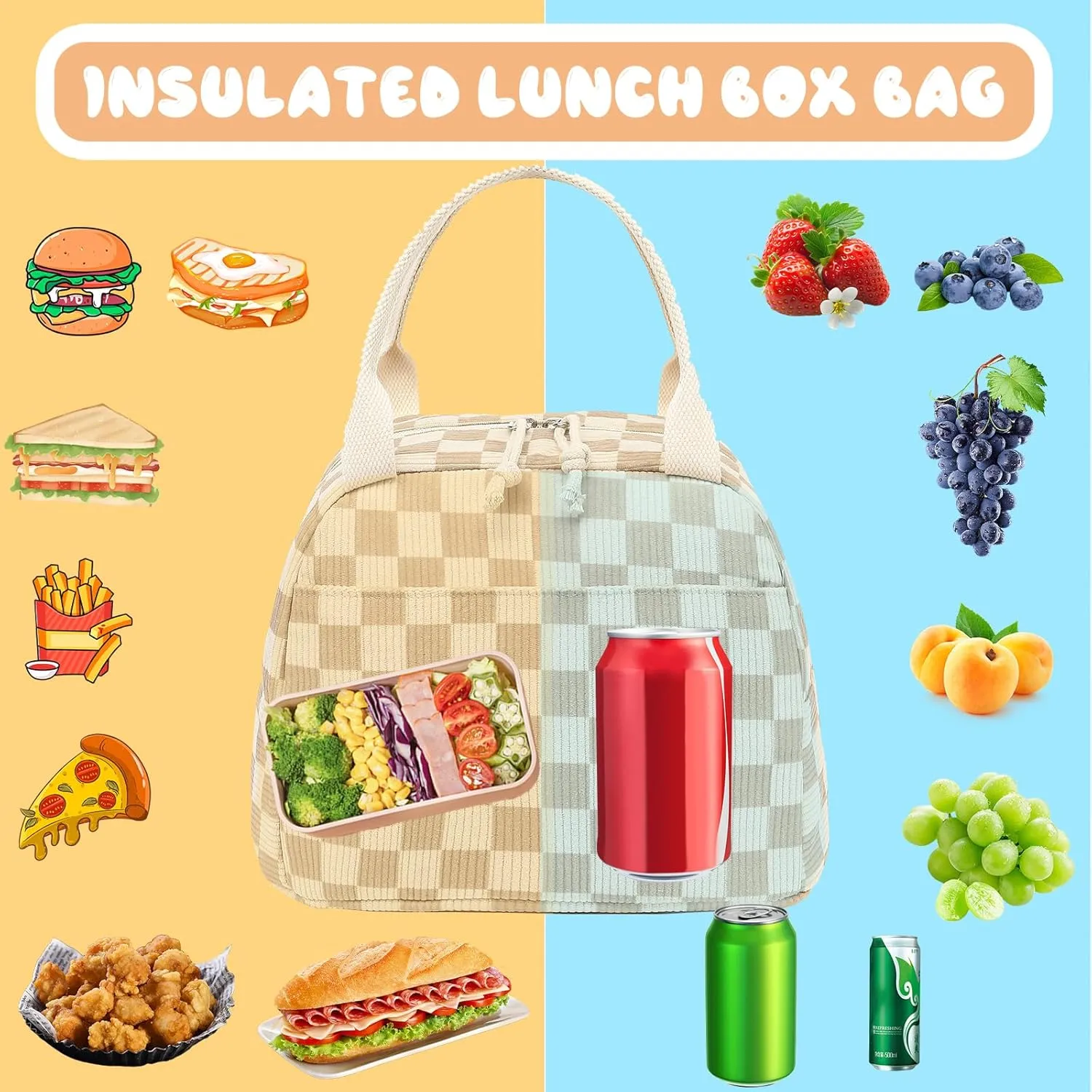 CAMTOP Backpack for School Kids Cute Backpacks for Girls Elementary Lighweight Bookbag with Lunch Box Pencil Case 3 in 1