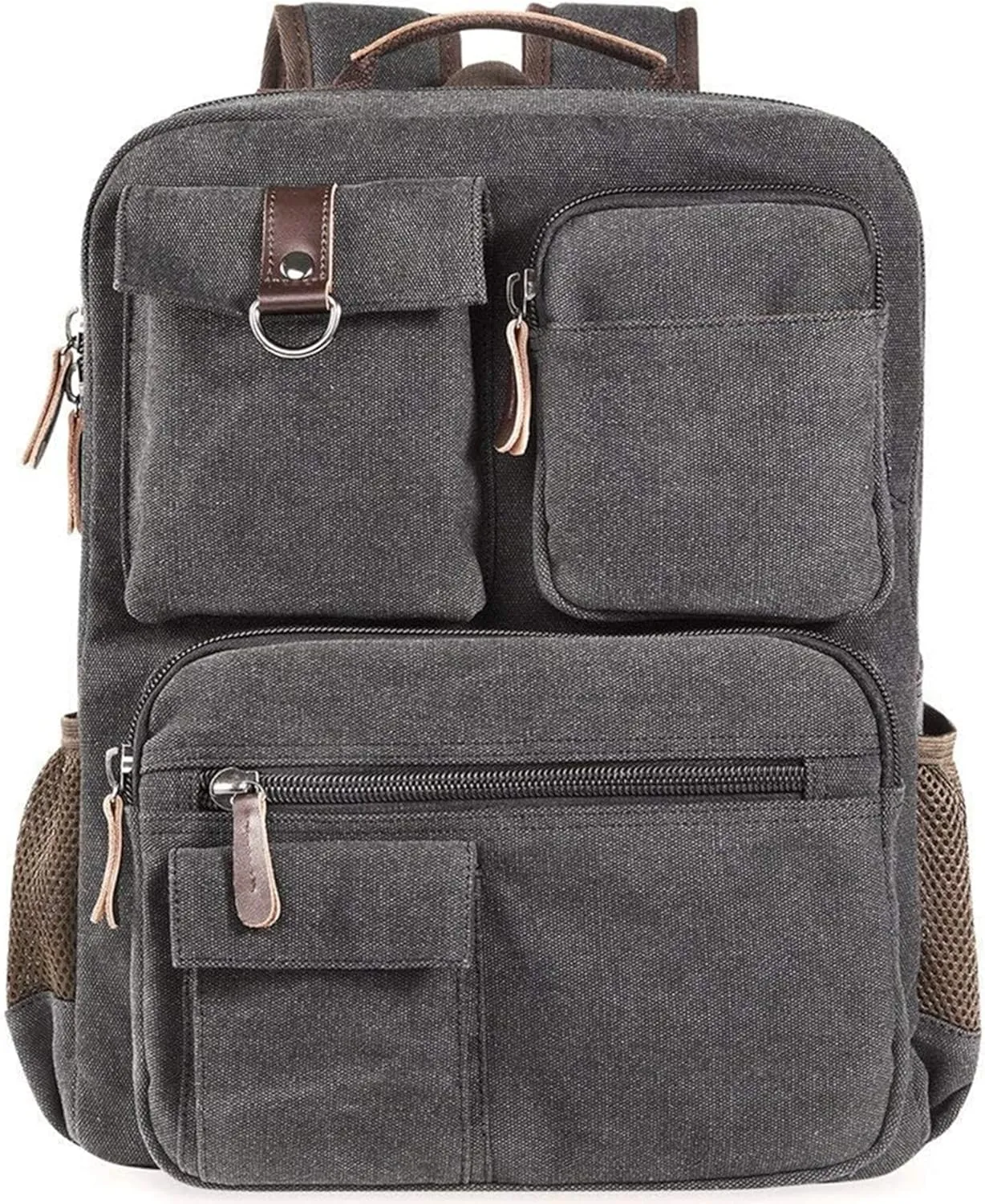 CAMTOP School Backpack Vintage Canvas Laptop Backpacks Men Women Rucksack Bookbags