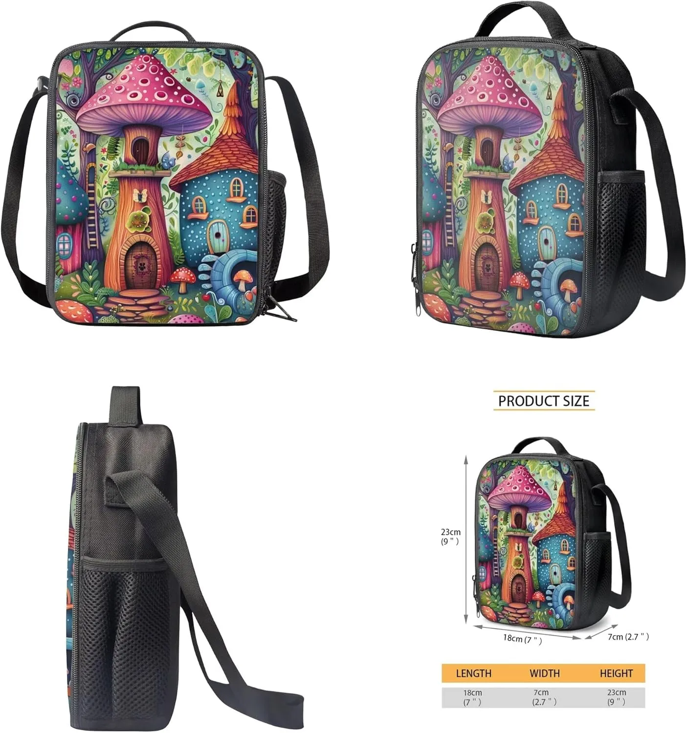 Cantaloupe Otter Backpack And Lunch Bag Set for Girls Boys Soft Mesh Adjustable Shoulder Strap Book Backpacks with Pencil Bag Student Insulated Lunch Bag Daypack 3 Pcs Blue