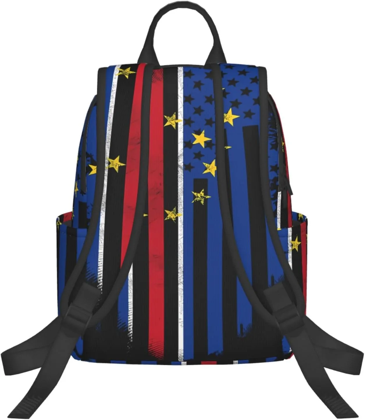 Cape Verdean American Flag Cabo Verde Casual Backpacks Laptop Backpack Outdoor Travel Rucksack Sport Carry-On Daypack Lightweight Bag with Multi-Pockets