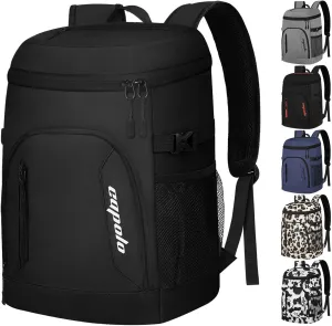 Capolo Cooler Backpack 30/45 Cans, Insulated Thermal Bag Beverage Soft Cooler Lunch Camping Travel Picnic Hiking for Men Women