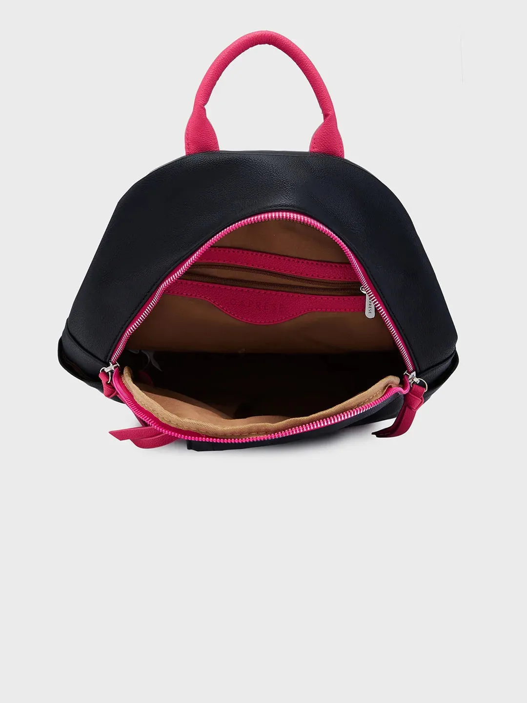Caprese Tia Medium Black Backpack