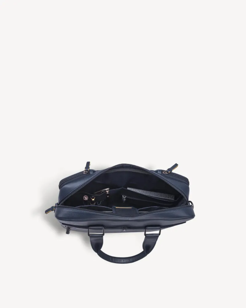 Carter Multi-pocket Laptop Bag - Navy Blue