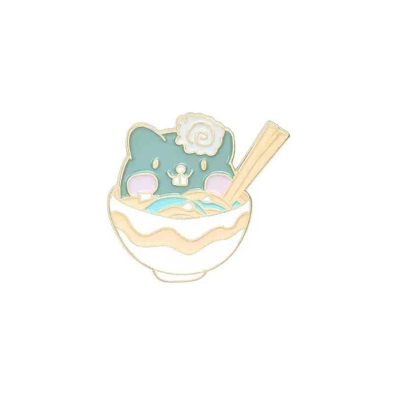 Cat Ice Cream Donut Pins