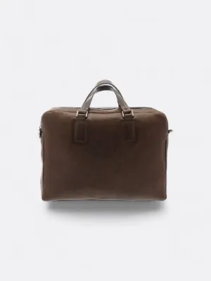 Chamfered Calf Briefcase