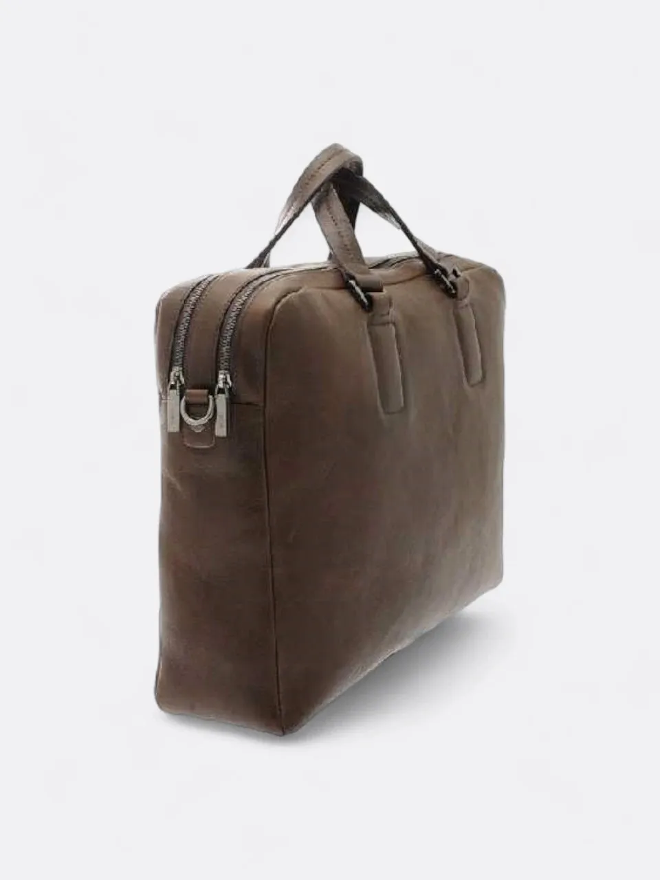 Chamfered Calf Briefcase