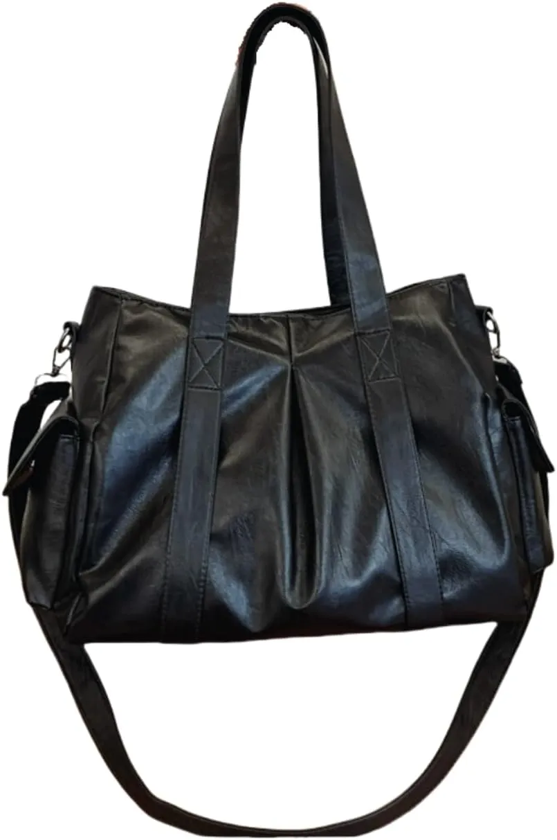 Chic Commuter Briefcases for Women, Large Capacity Casual Tote with Detachable, Adjustable Strap & Waterproof Fabric