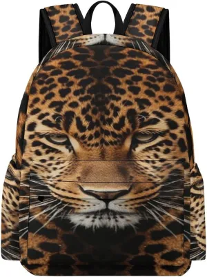 Classical Travel Backpack,Depict A Leopard Print Personal Item Backpack,Spacious And Durable Backpacks for Work And Travel