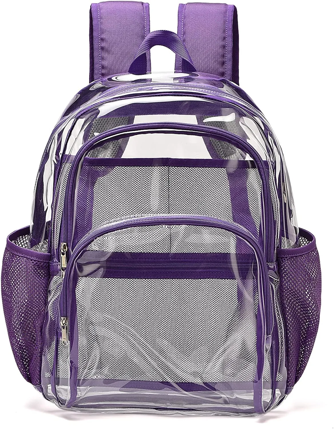 Clear Backpack, Clear Bag Stadium Large See Through Bookbag Heavy Duty PVC Transparent Backpacks for School