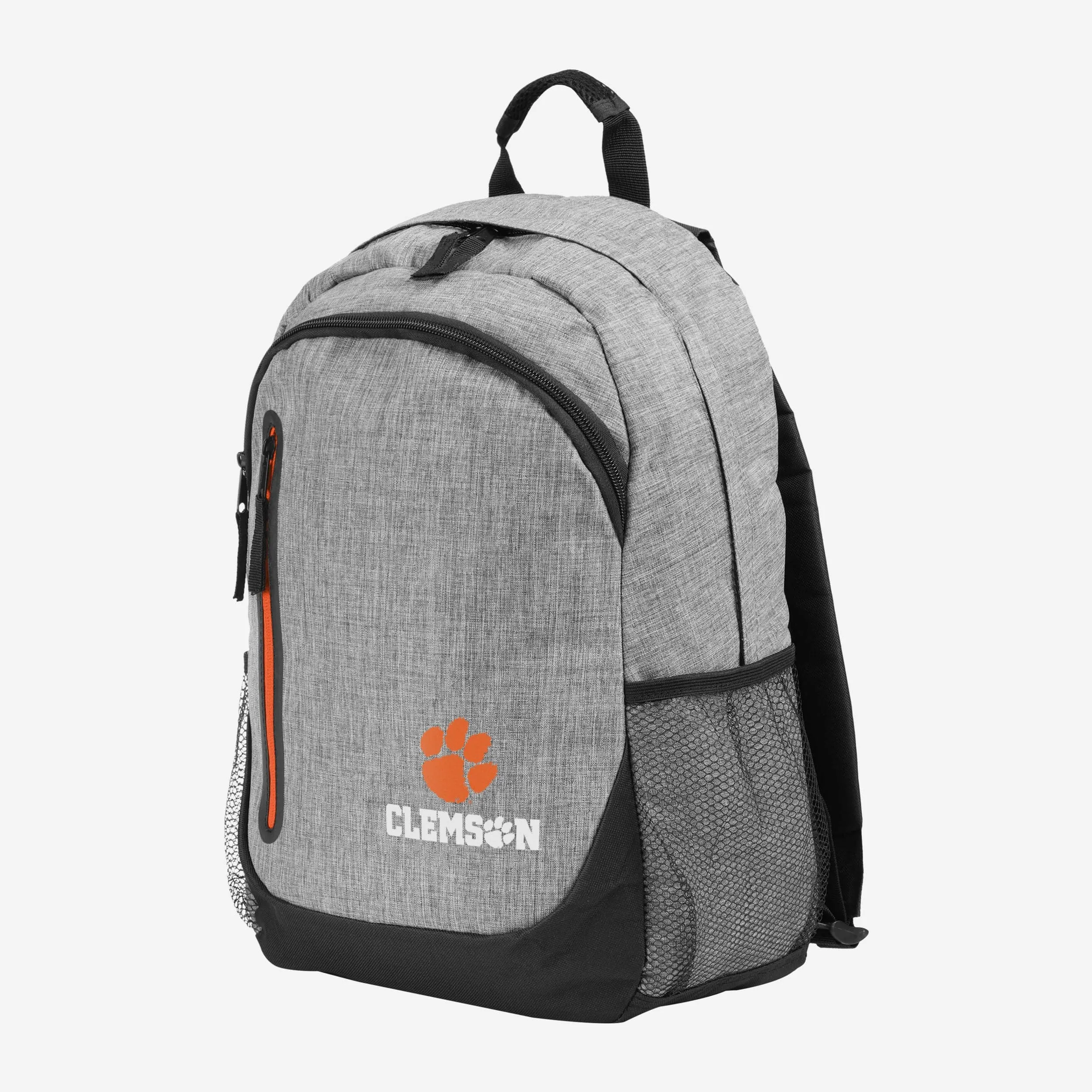 Clemson Tigers Heather Grey Bold Color Backpack
