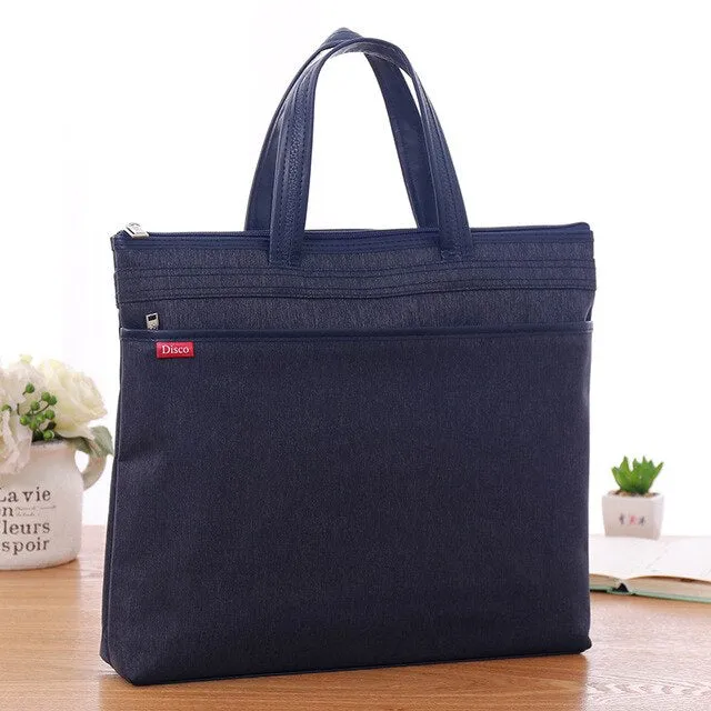 Cloth Bag and New jooyoo Men's Efficient operation Hand-held Document Briefcase Bag Canvas Professional Friendly assistance Bag Business Document