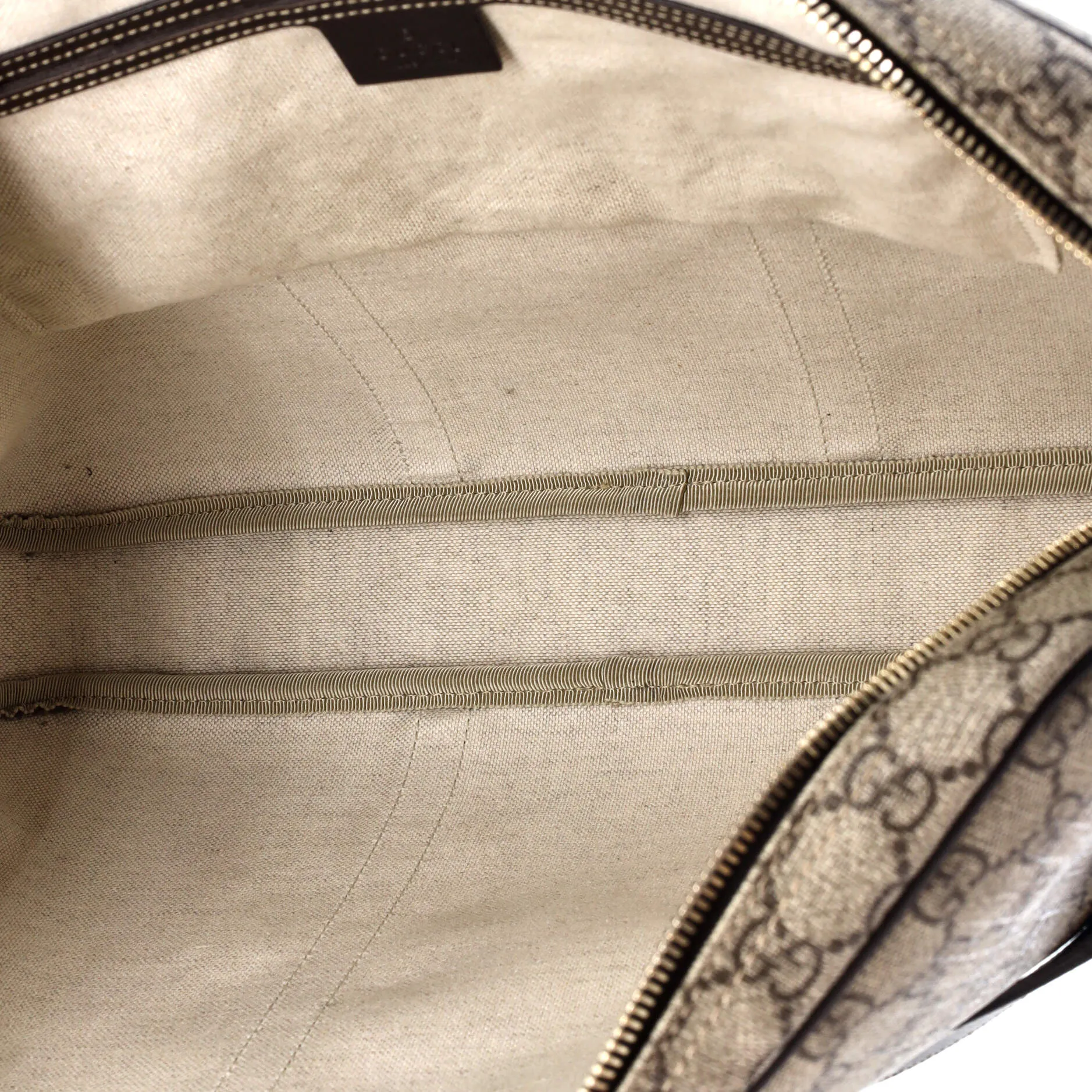 Convertible Briefcase GG Coated Canvas with Leather Large