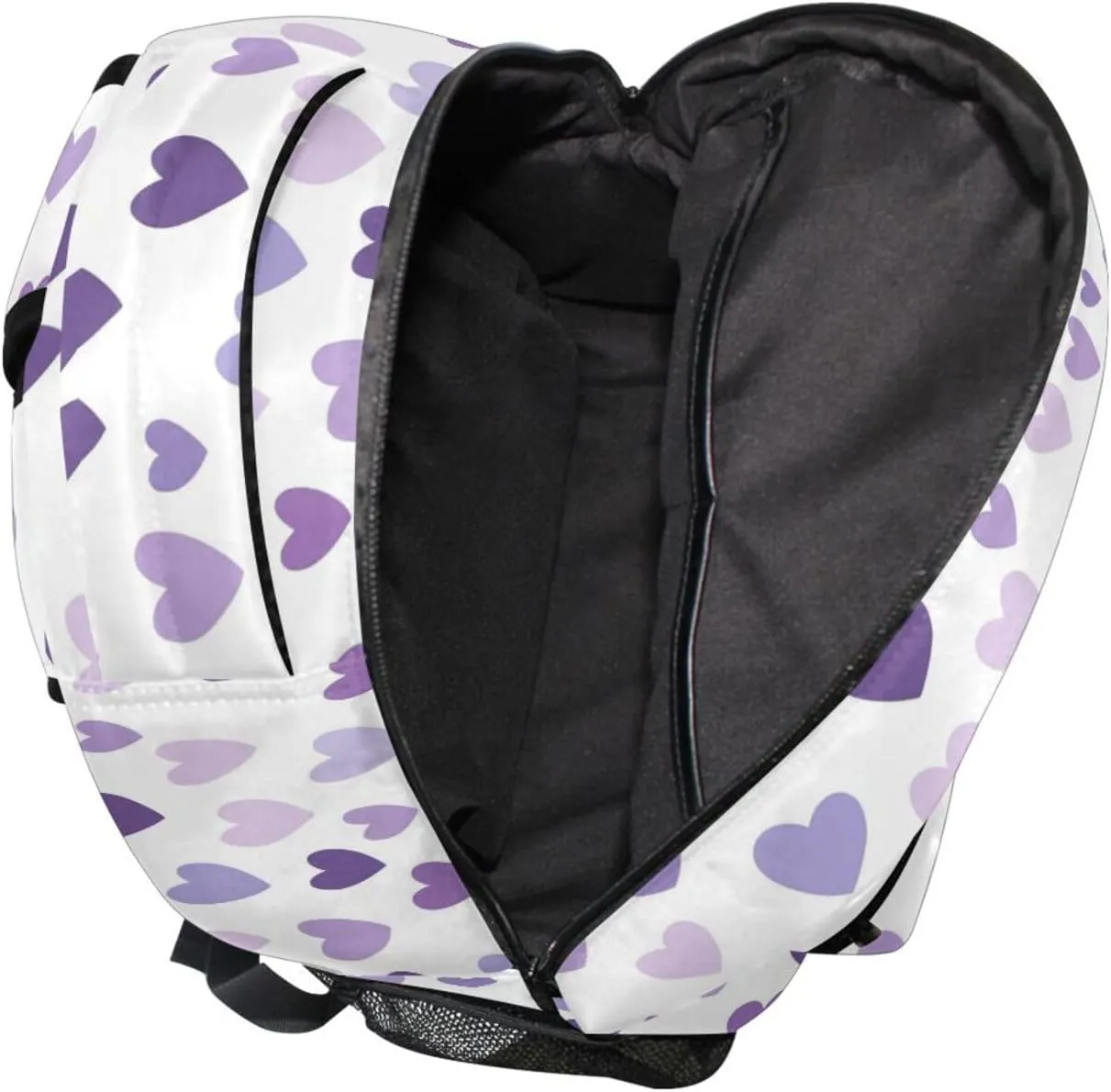 Cool Backpacks for Teacher Nurse Fashion Vintage Daypacks with Chest Strap for Travel Trip Purple Heart Day Purple Heart
