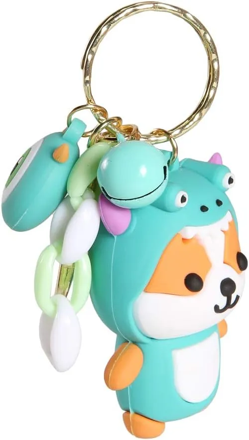 Corgi Keychain Buddy (Dinosaur)