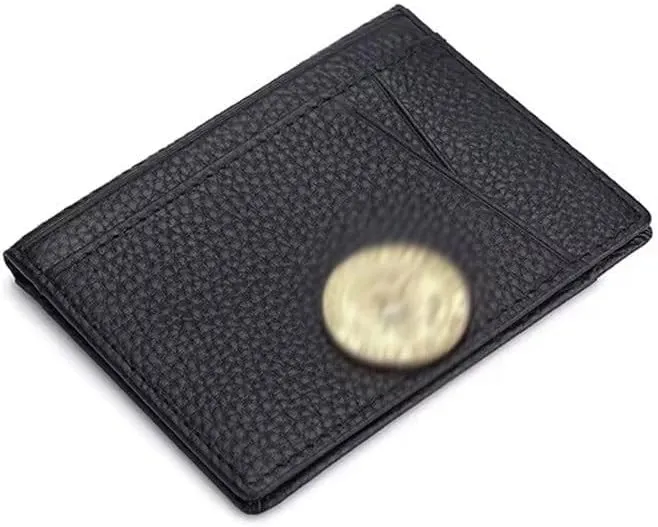 Cow Leather Wallet for Men Male Real Cow Vintage Handmade Clutch Purse Card Holder Phone Bag(Coffee)