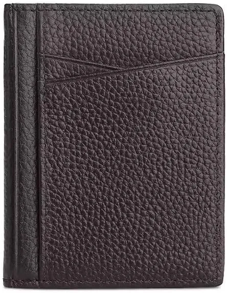 Cow Leather Wallet for Men Male Real Cow Vintage Handmade Clutch Purse Card Holder Phone Bag(Coffee)