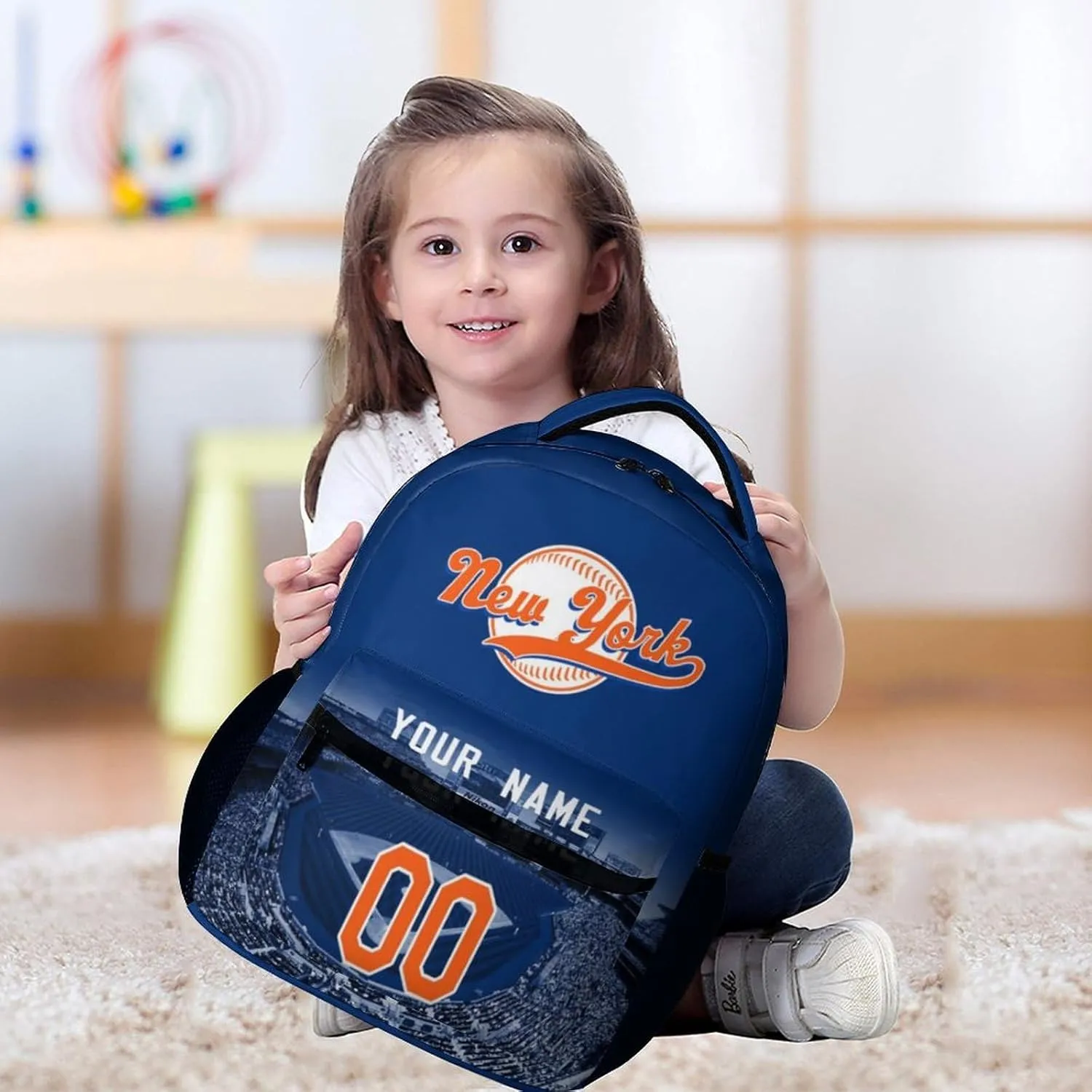 Custom Baseball Backpacks City Team Court Schoolbags Personalized Name Number Travel Camp Children Bag Fans Gift